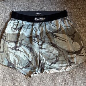 Tom Ford Camouflage Silk Boxer Shorts